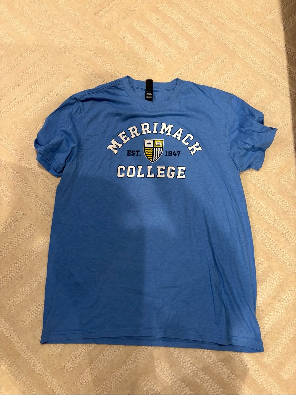 Blue Merrimack College Graphic Tee